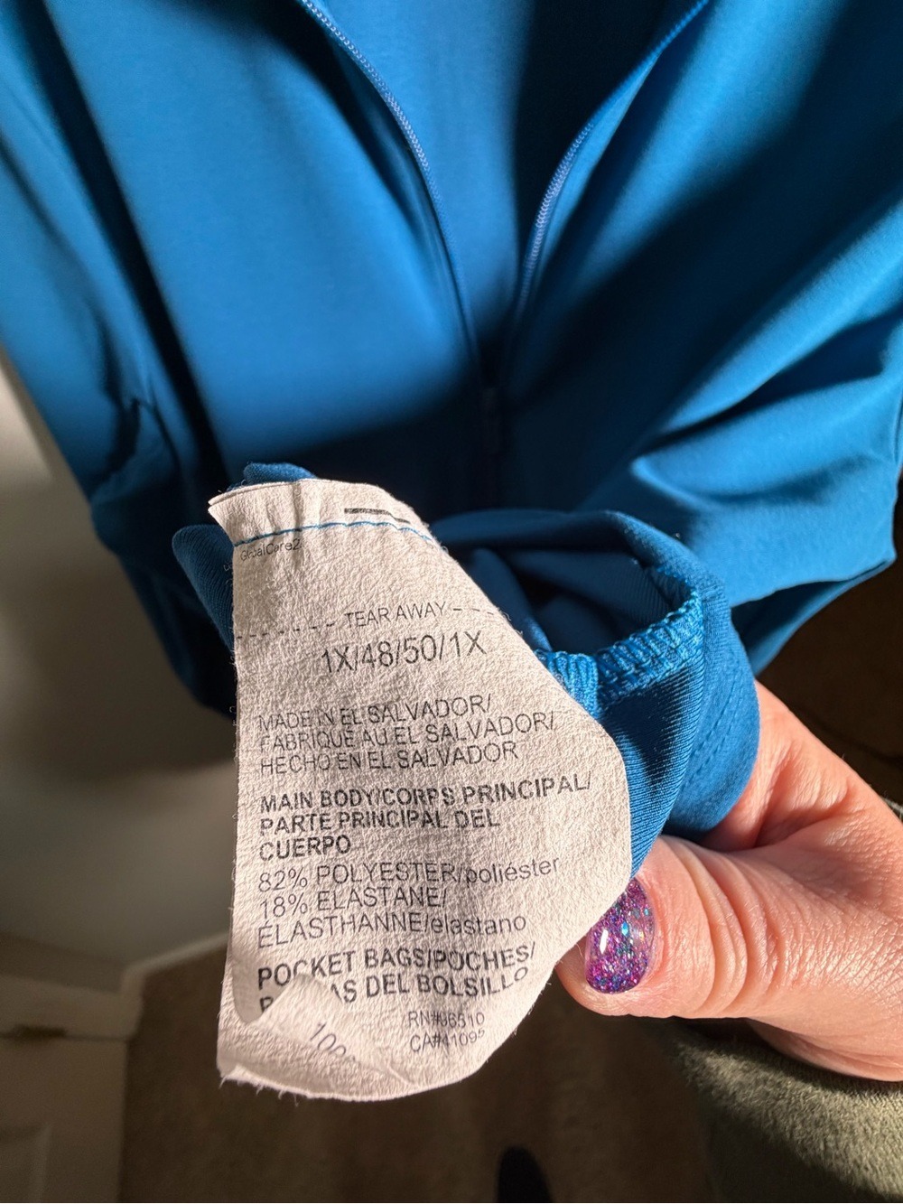 Under Armour Bright Blue Zip-Up Training Jacket - Picture 6 of 7